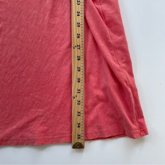 Anthropologie SUNDRY Women's Peachy Orange Ruched T-shirt Dress Mini MEDIUM NWT - Picture 8 of 8